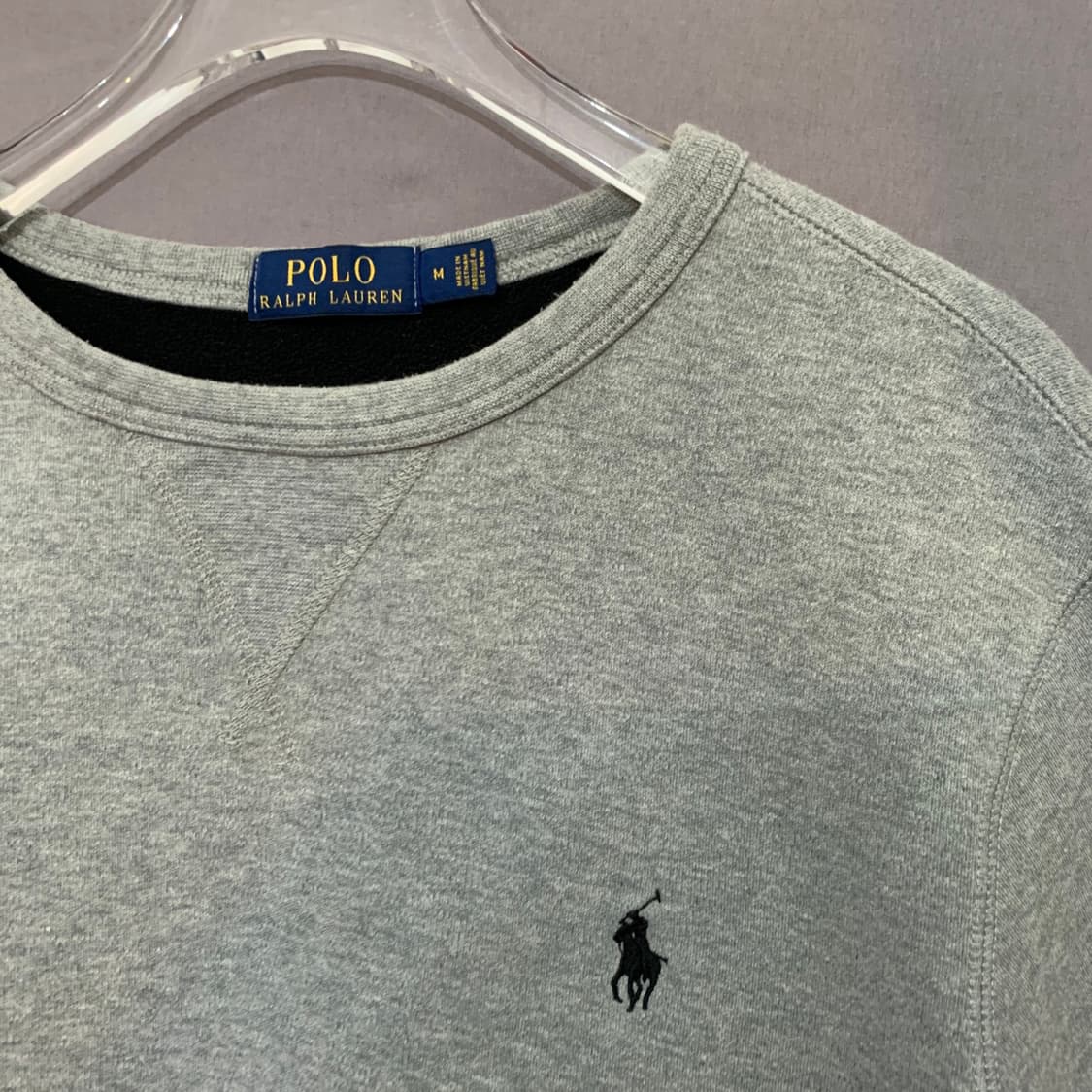 M 폴로랄프로렌 크루넥 포니 멜란지 기모 스웻셔츠 맨투맨 상품이미지3