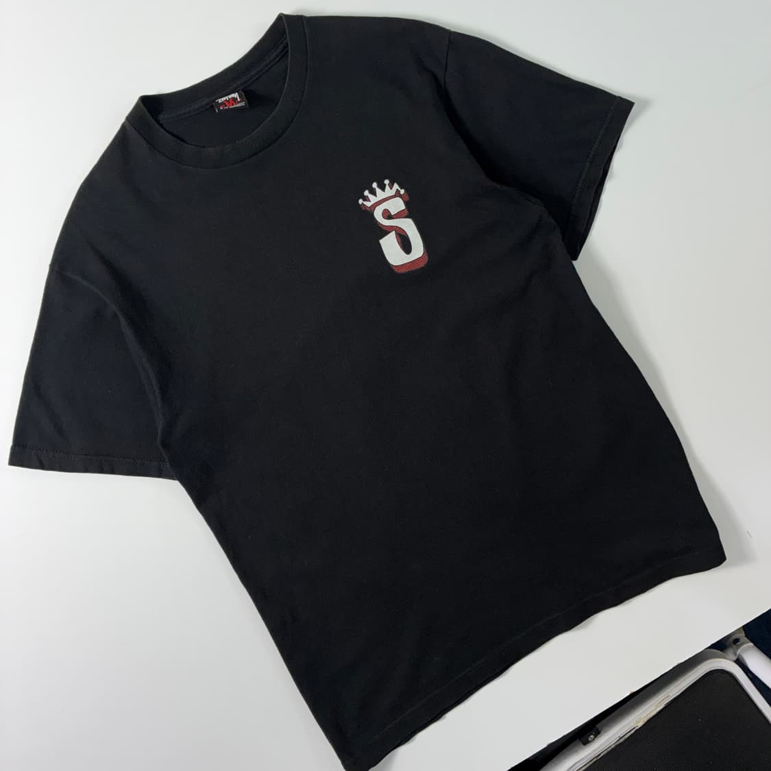 Stussy  스투시 nuff respect due 크라운 블랙 반팔 티 상품이미지4