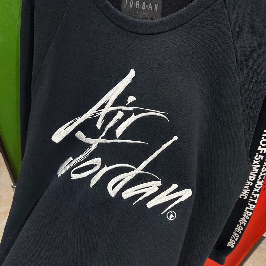 조던 에어 블랙 맨투맨 티셔츠 S 상품이미지4