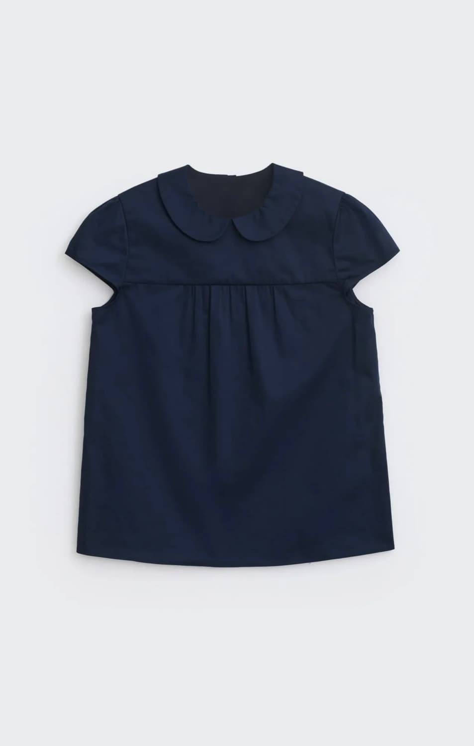 Cosmoss shirring cap sleeve blouse(navy) 상품이미지1