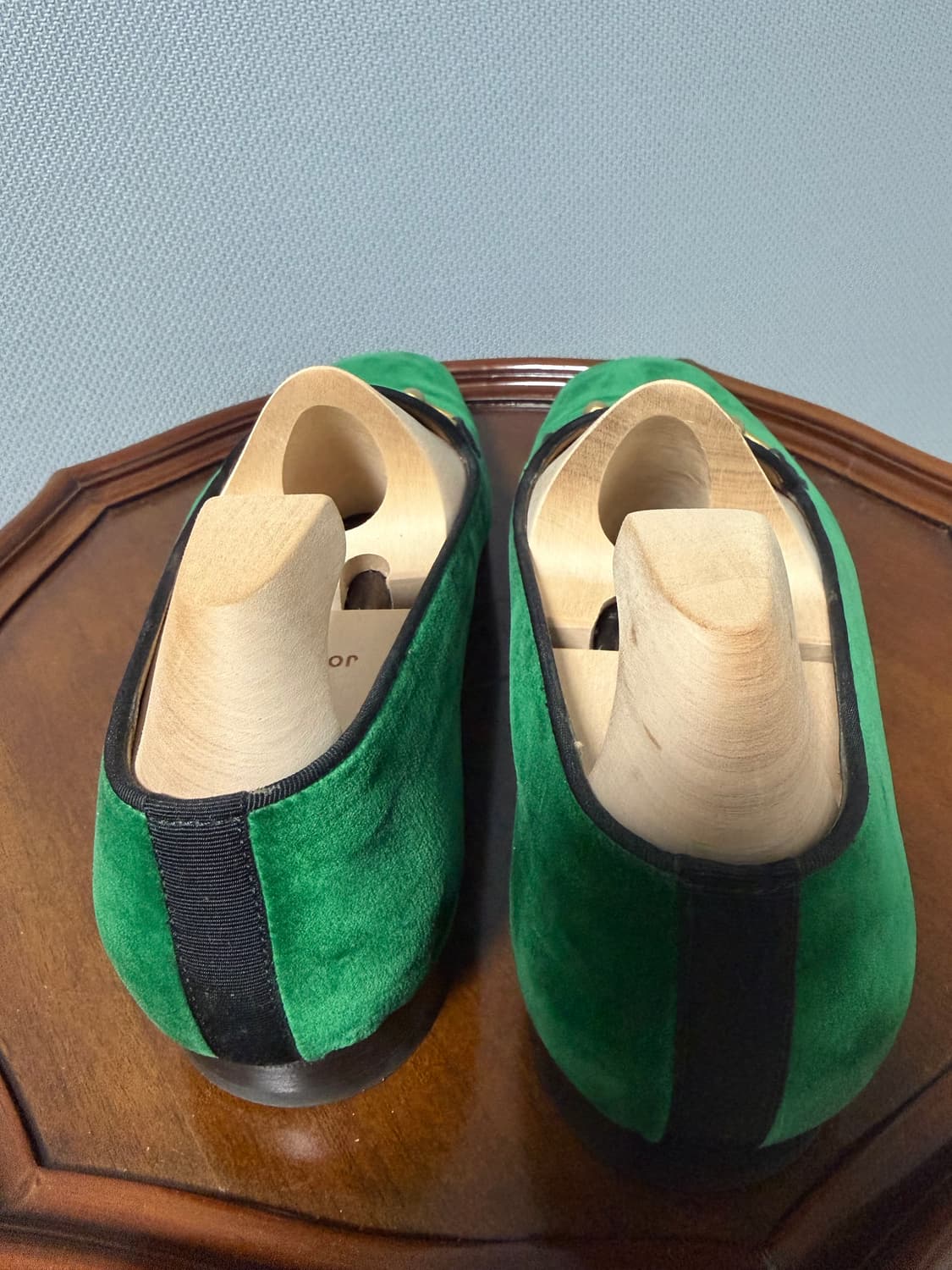 Gucci 벨벳 로퍼 그린 8.5 상품이미지4