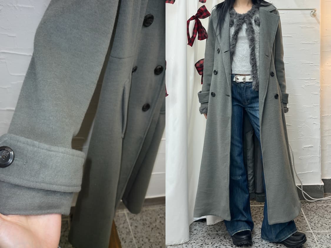 Flare long coat 상품이미지1