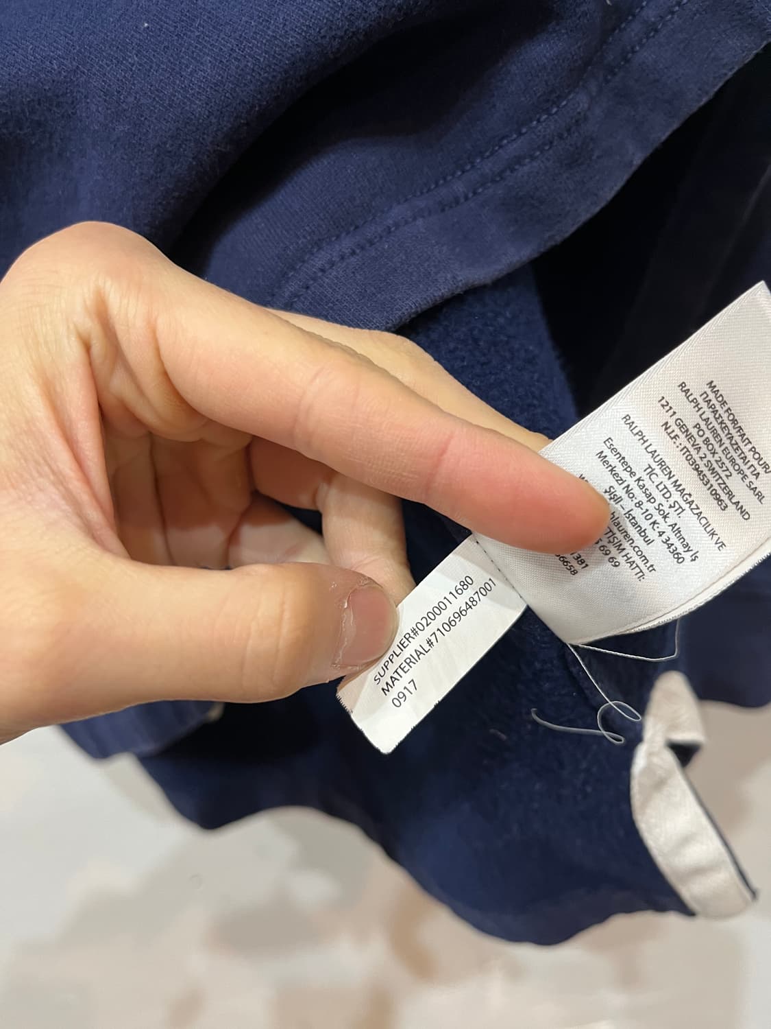 폴로랄프로렌 엘보패치 럭비티 네이비 L 상품이미지8