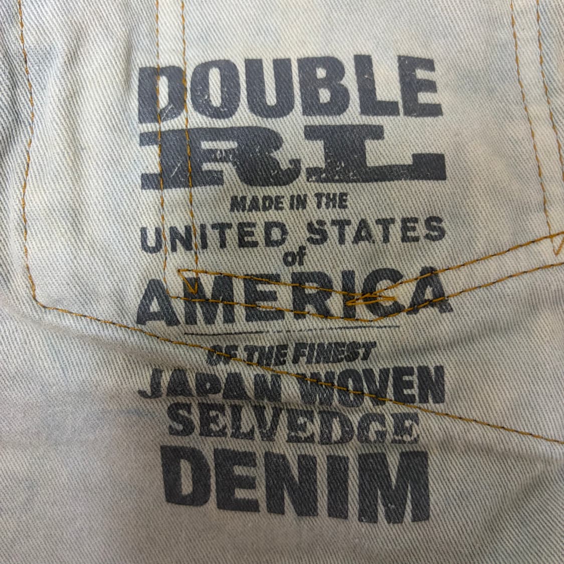 [34x32] RRL 셀비지 스트레이트 데님 made in usa 상품이미지7