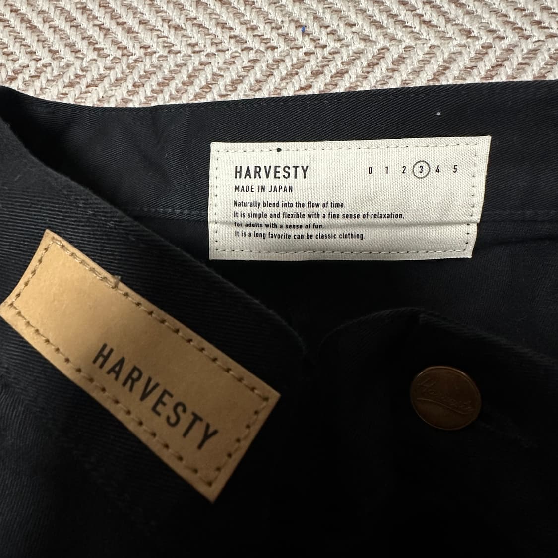 HARVESTY japan made cotton work pants 상품이미지3