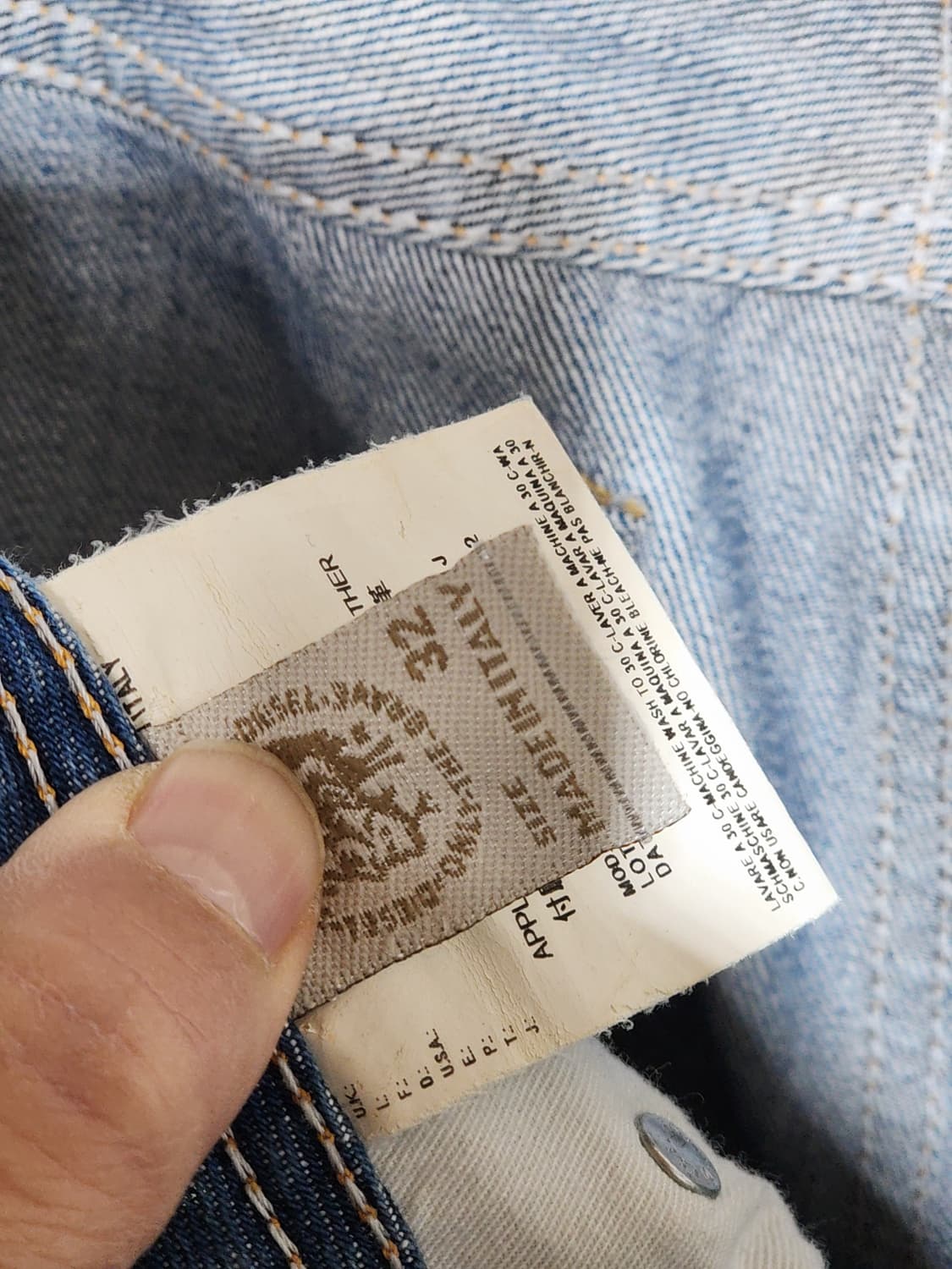 (32) 디젤 자티니 청바지 연청 부츠컷 데님팬츠 이태리판  상품이미지4