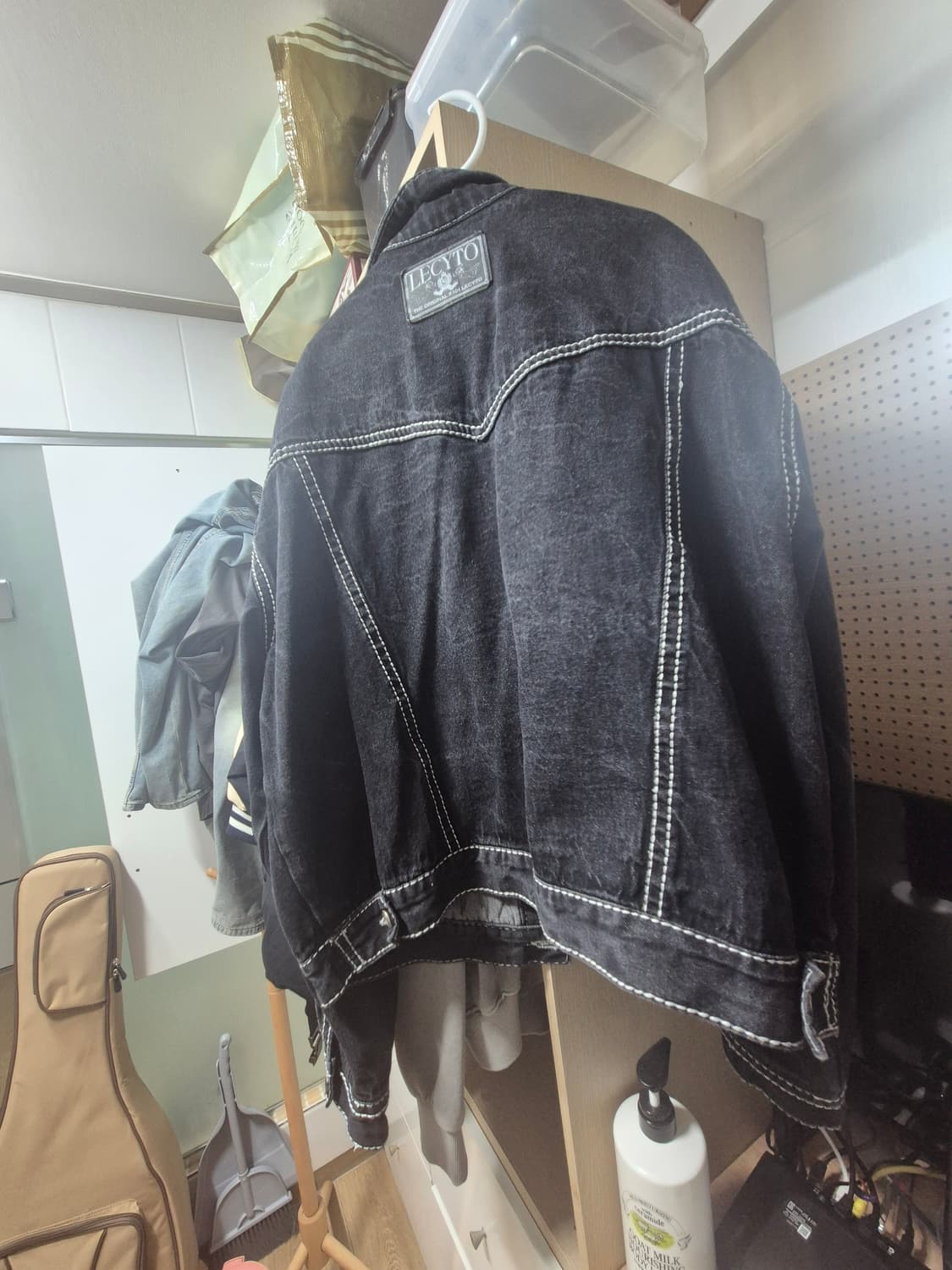 레시토 데님 자켓 오버핏 상품이미지3