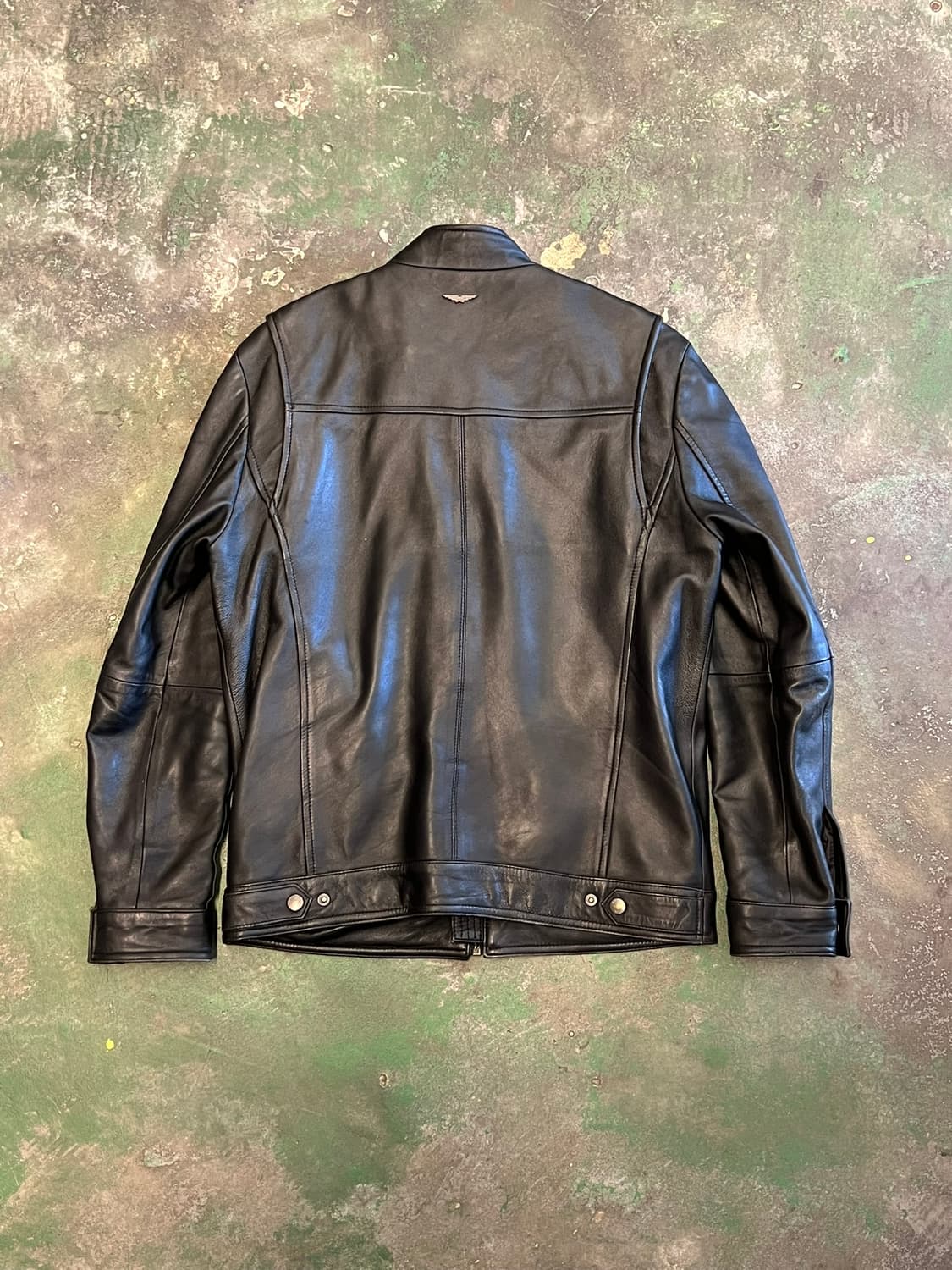 [M] 폴리스 POLICE 양가죽 싱글 라이더 자켓 블랙 레더 자켓 상품이미지9