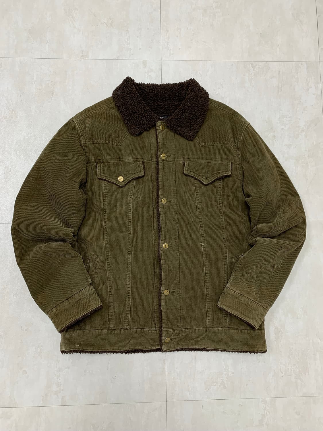 DKNY 코듀로이 쉐르파 자켓 상품이미지1