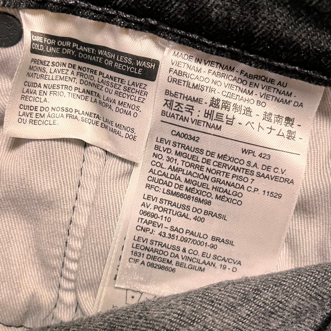 리바이스 511 빅E 블랙진 W32 L32 상품이미지5