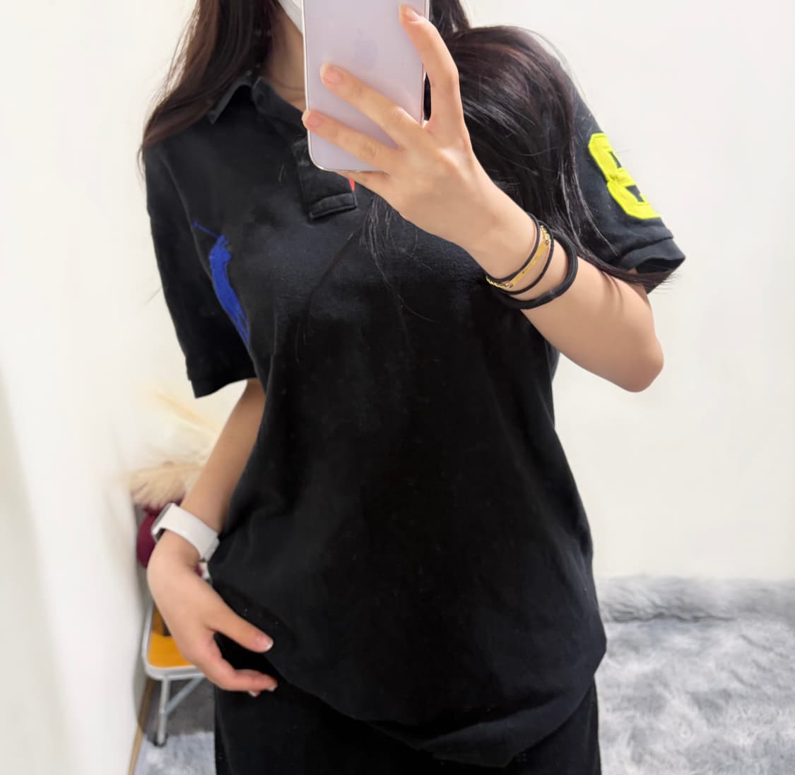 폴로 랄프로렌 y2k 빅포니 반팔 카라티(m) 상품이미지1