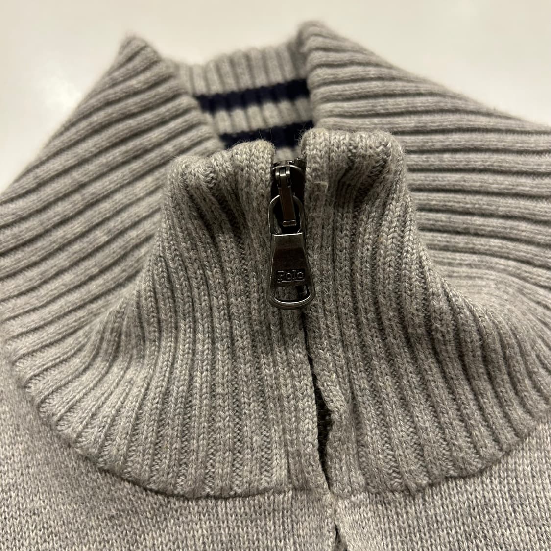 [M] 폴로 랄프로렌 381 블리커 하프집업 니트 그레이 B197 상품이미지5