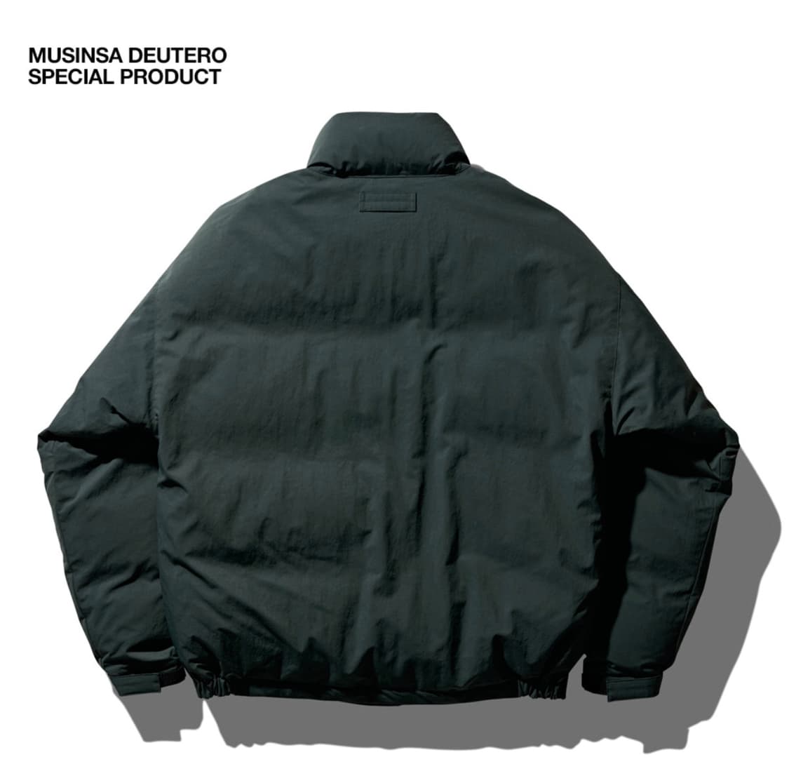 듀테로 올리브 그린 구스 다운 (100) 숏패딩 상품이미지2