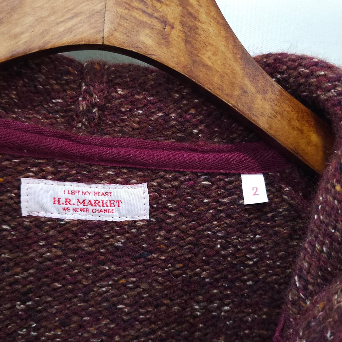 H.R.MARKET 할리우드랜치마켓 니트 후드집업- 우먼2 상품이미지7