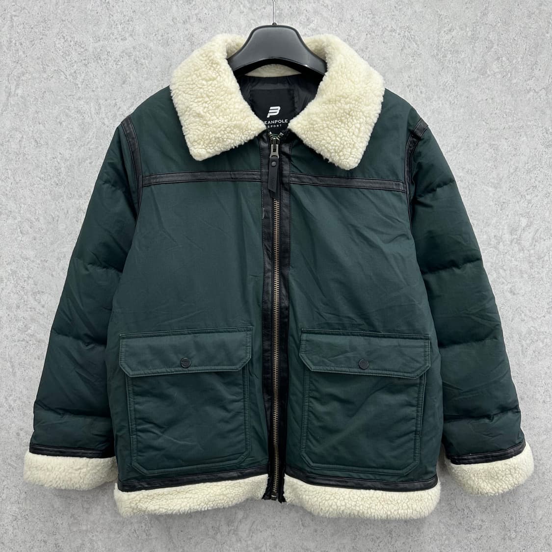 95 빈폴 남자 구스다운 무스탕 패딩 상품이미지1