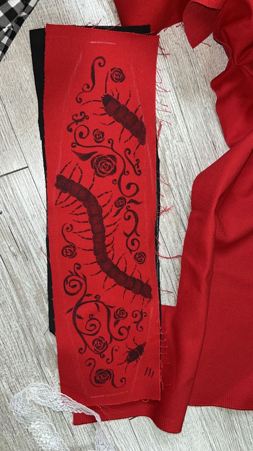 지네 핸드드로잉 하프보닛 상품이미지3