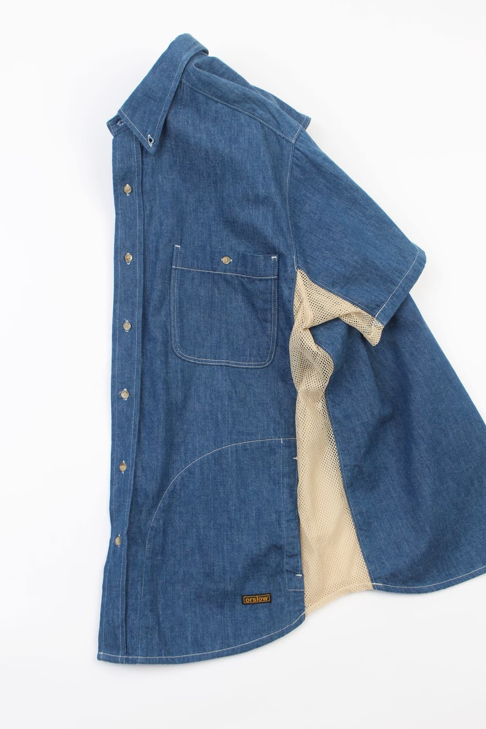 ORSLOW × BEAMS Fishing Denim Shirt  상품이미지7