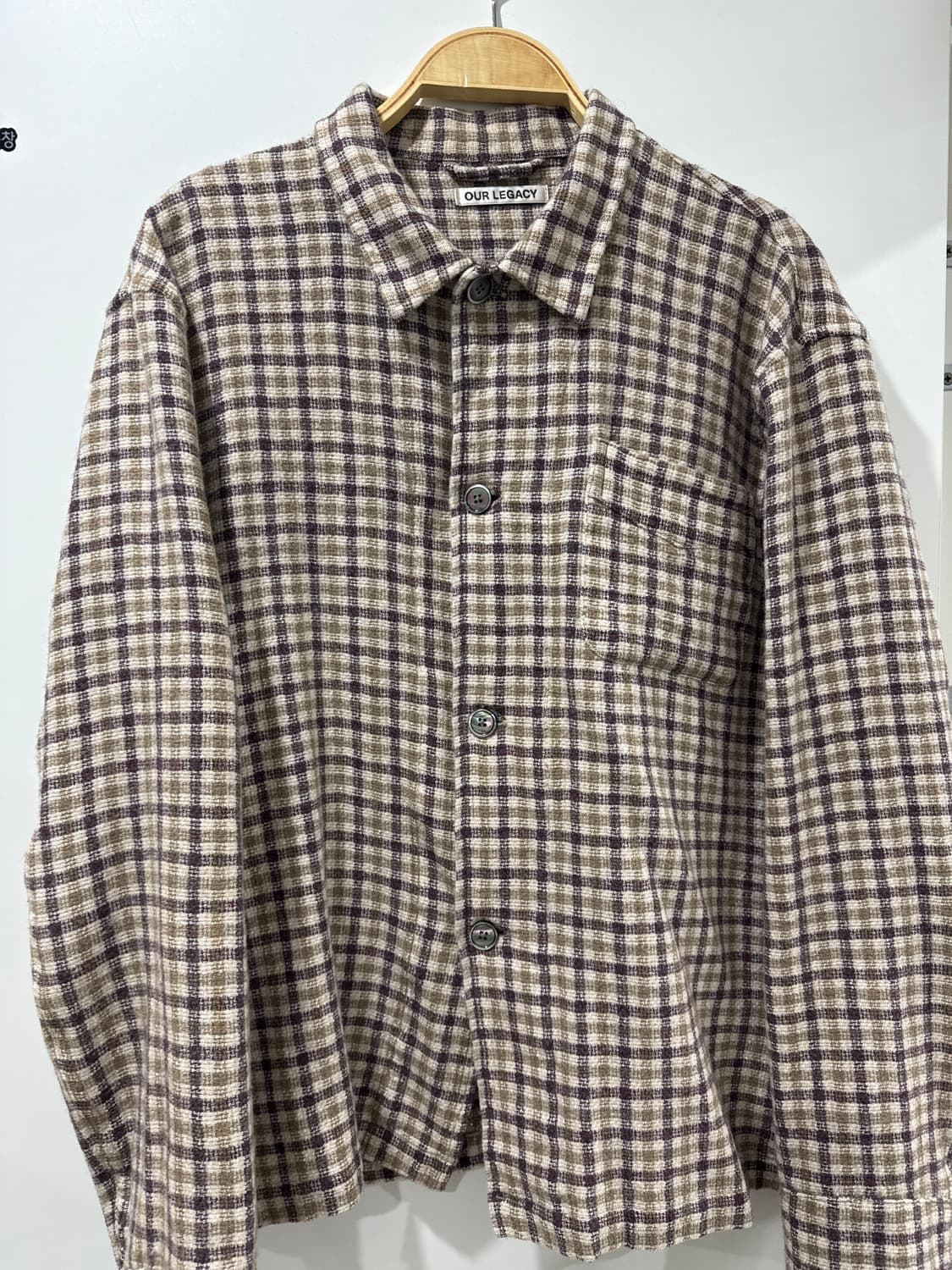 아워레가시 브라운 체크셔츠 48 상품이미지1