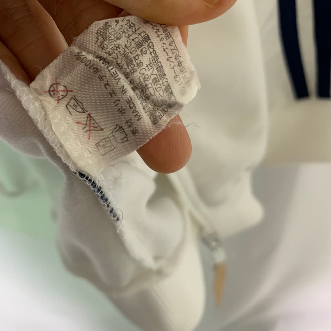 아디다스 파이어버드 져지 빈티지 삼선 트랙 자켓 화이트/네이비 L 상품이미지9