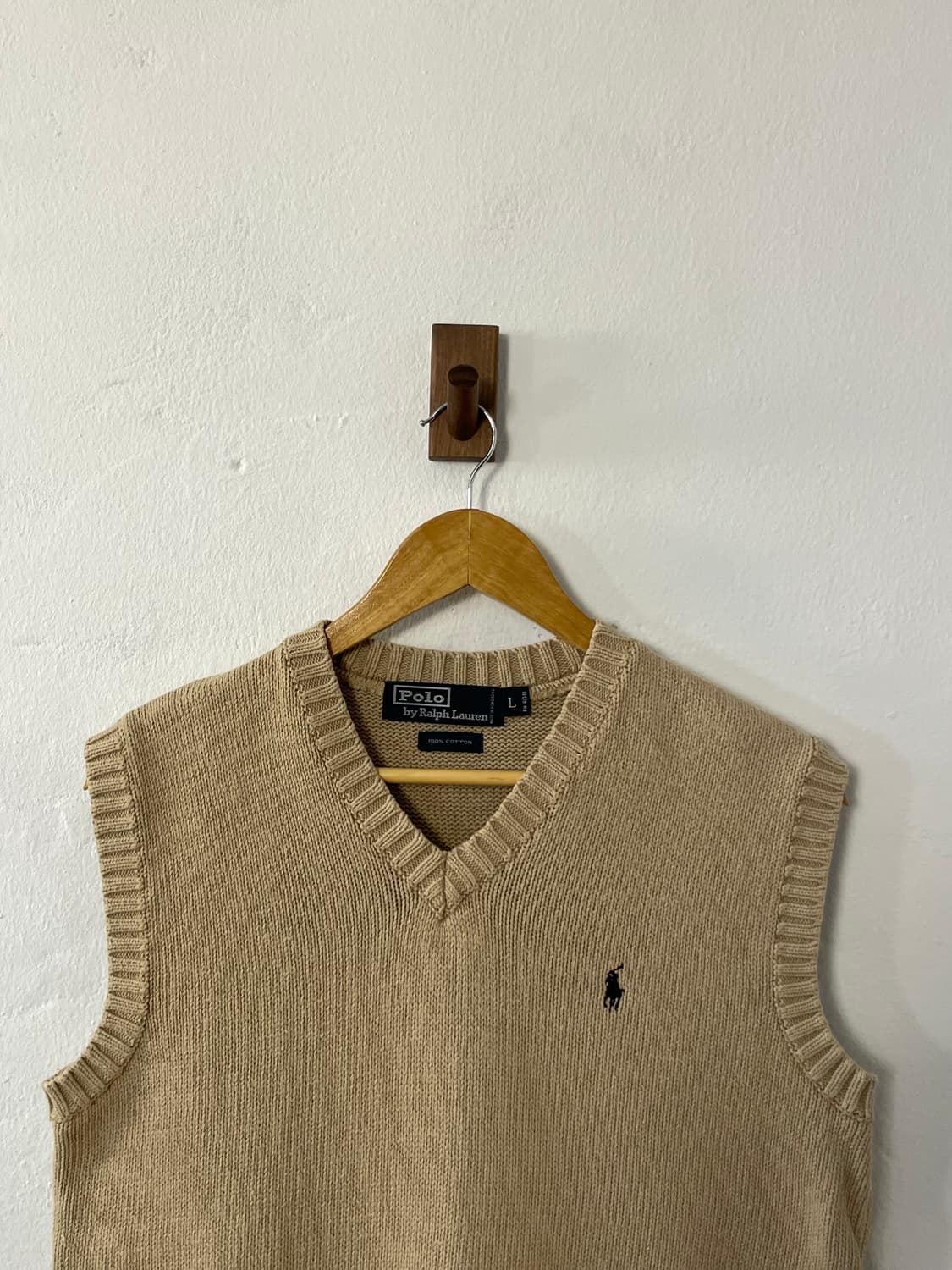 폴로 브이넥 니트 베스트  상품이미지2