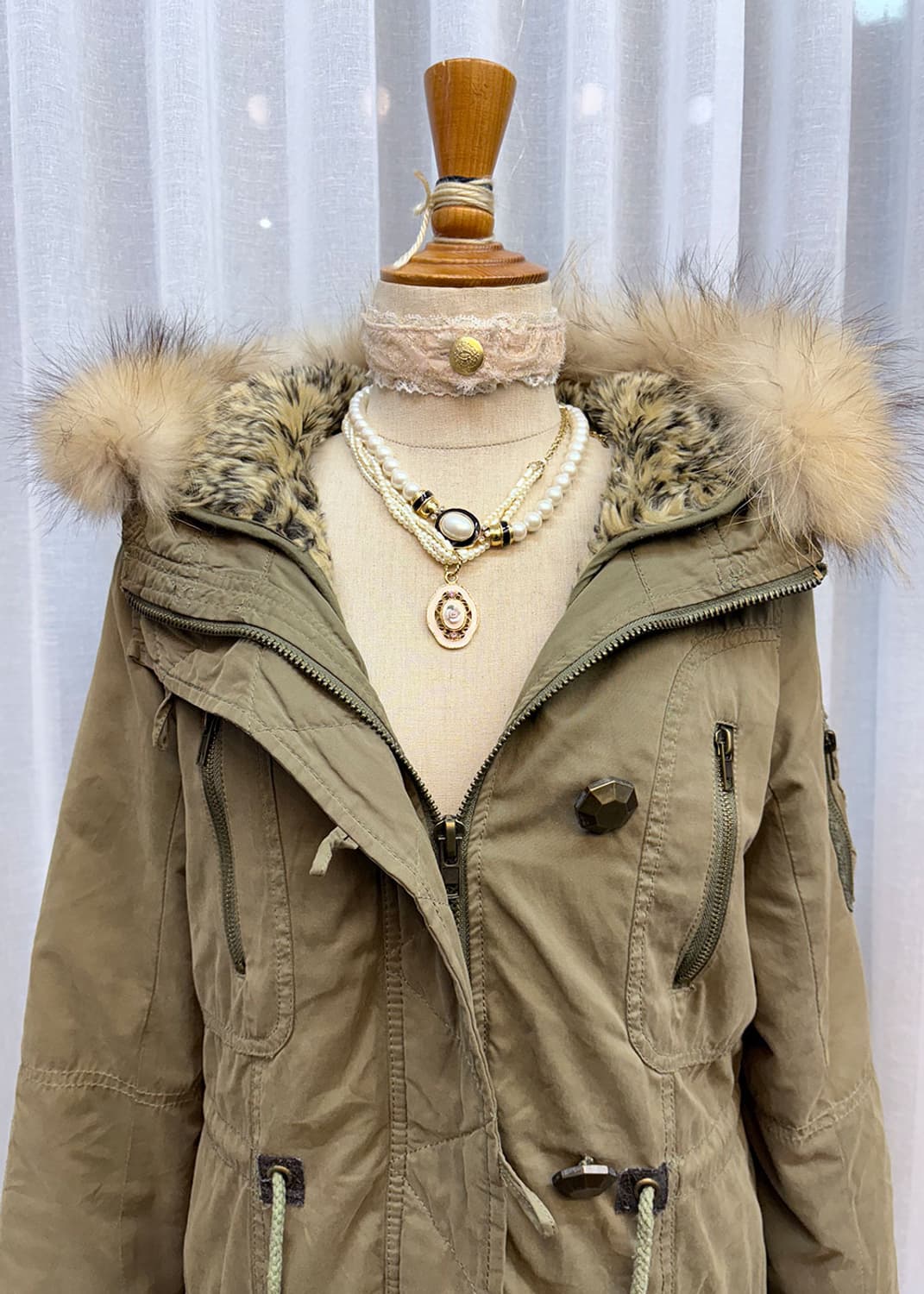 레오파드 내피분리 야상 상품이미지4