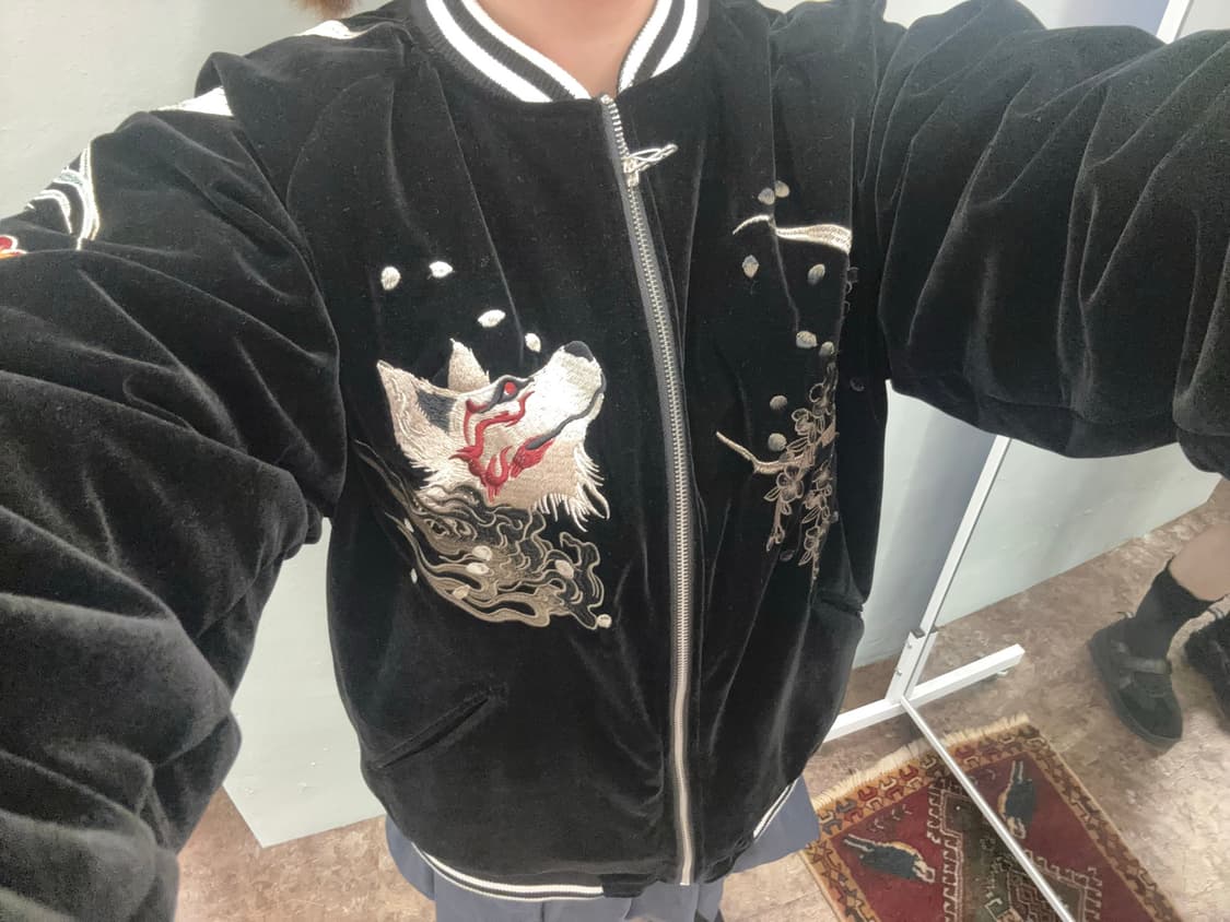 Oni Denim 벨벳 블랙 스카쟌 상품이미지4