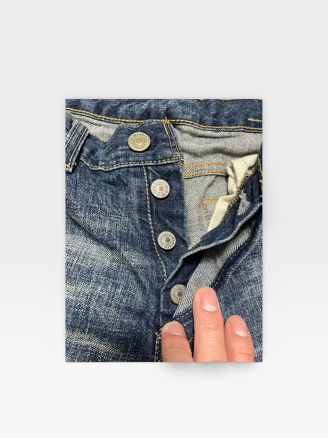 Levi's - 501 워싱 데님 팬츠 (M 추천) 상품이미지3