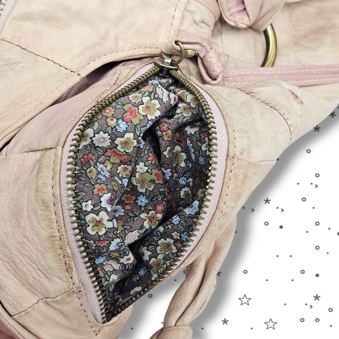 Maroon 양가죽 패치워크 토트백 상품이미지8