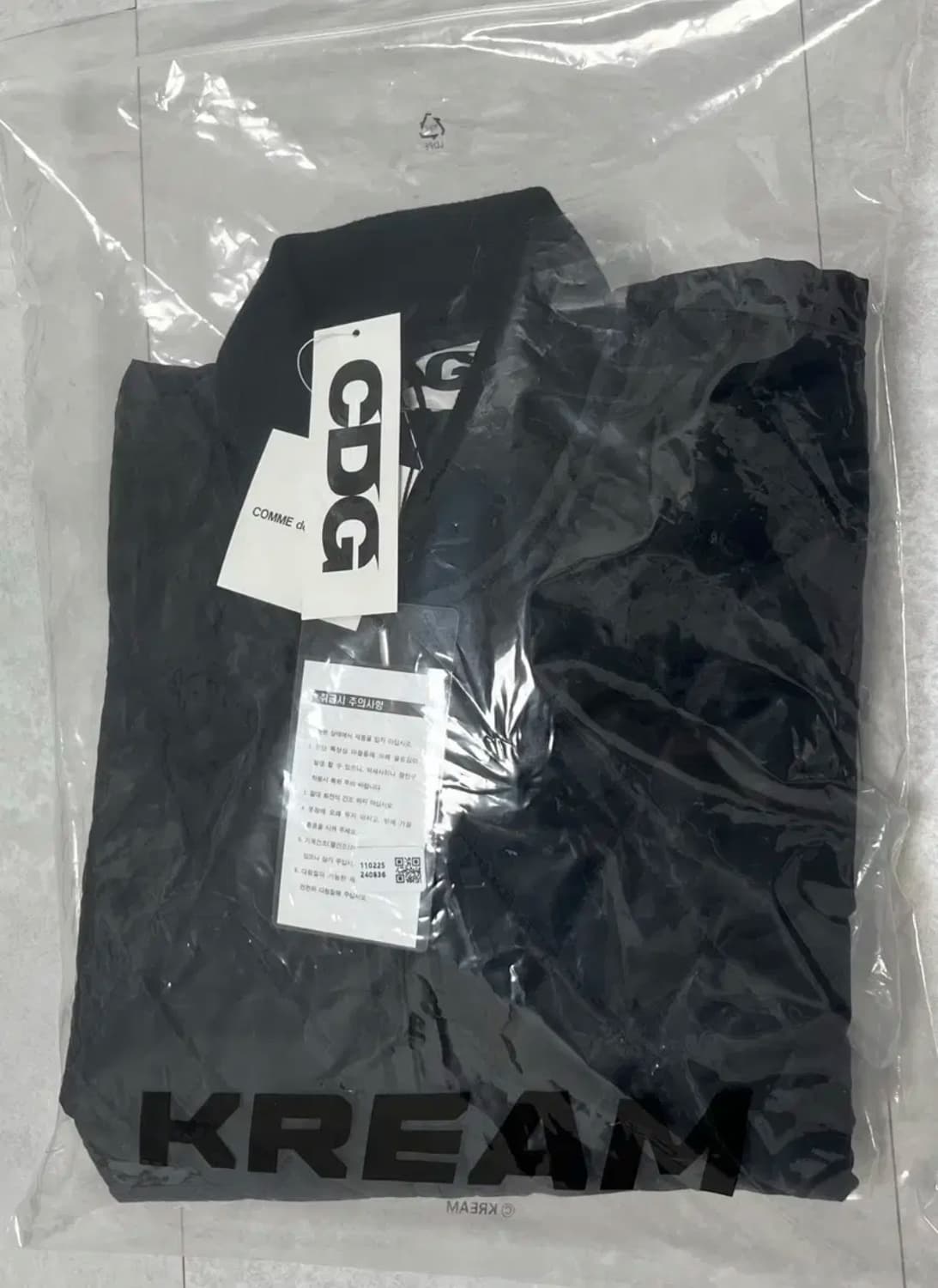 [L] CDG 퀼티드 84-85 스태프 블루종 블랙 상품이미지3