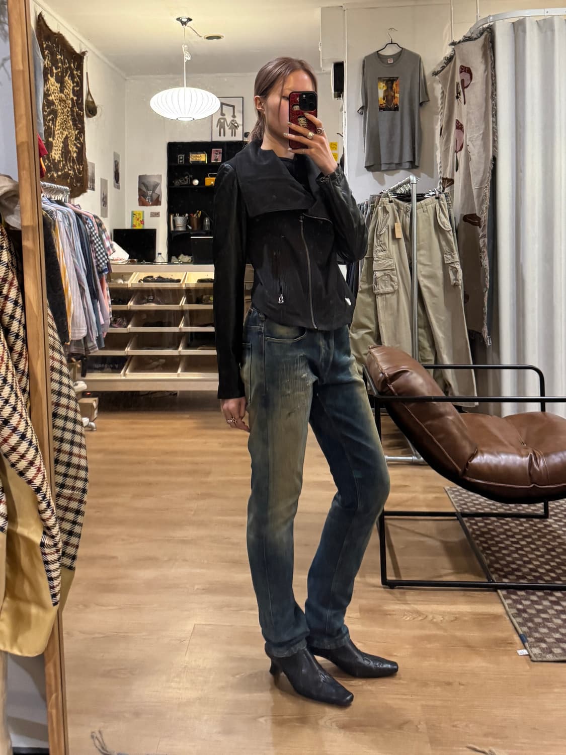 Armani jeans 아르마니진스 데미지 워싱 데님팬츠 상품이미지1