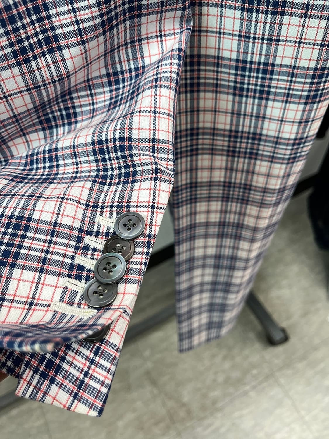 슬100,32) 안토니오 아줄로 컬렉션 체크슈트  상품이미지4