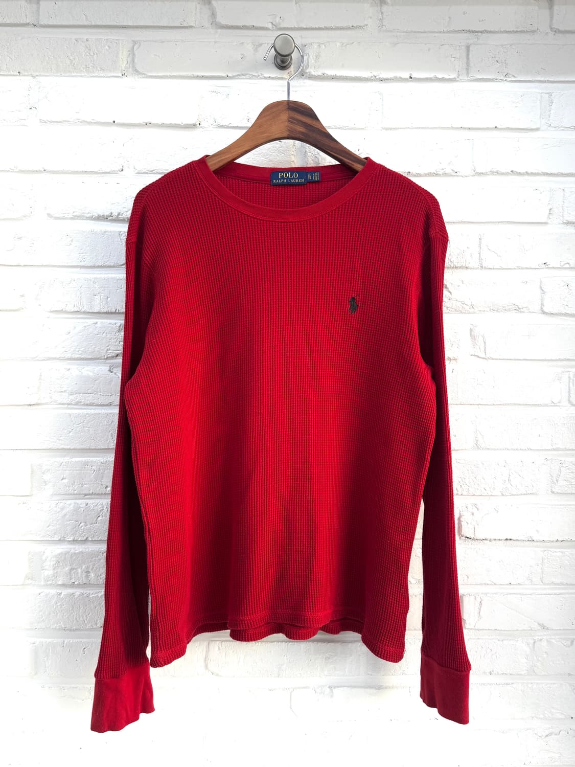 폴로 레드 와플니트 상품이미지3