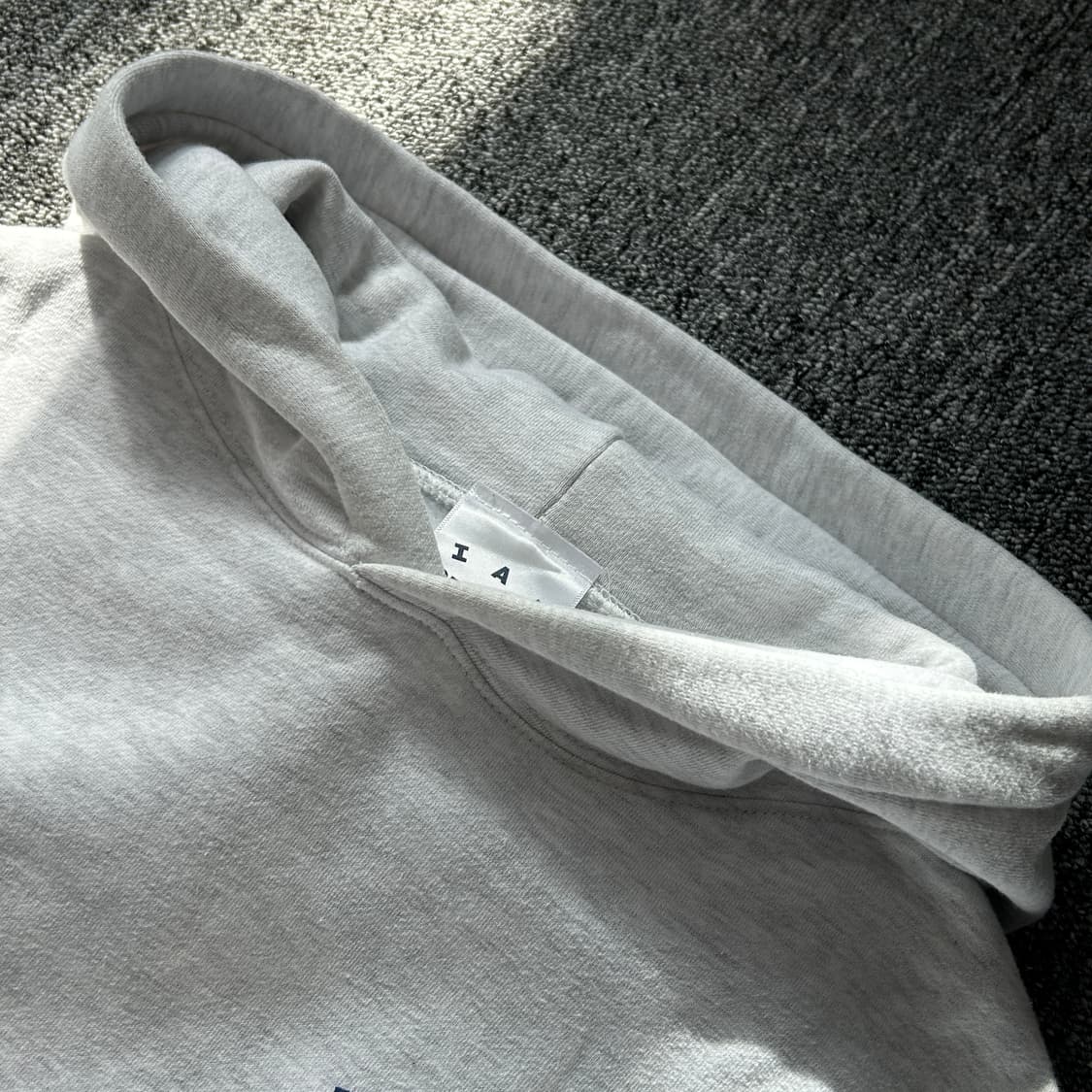 아이앱 스튜디오 멜란지 그레이 후드티  상품이미지7