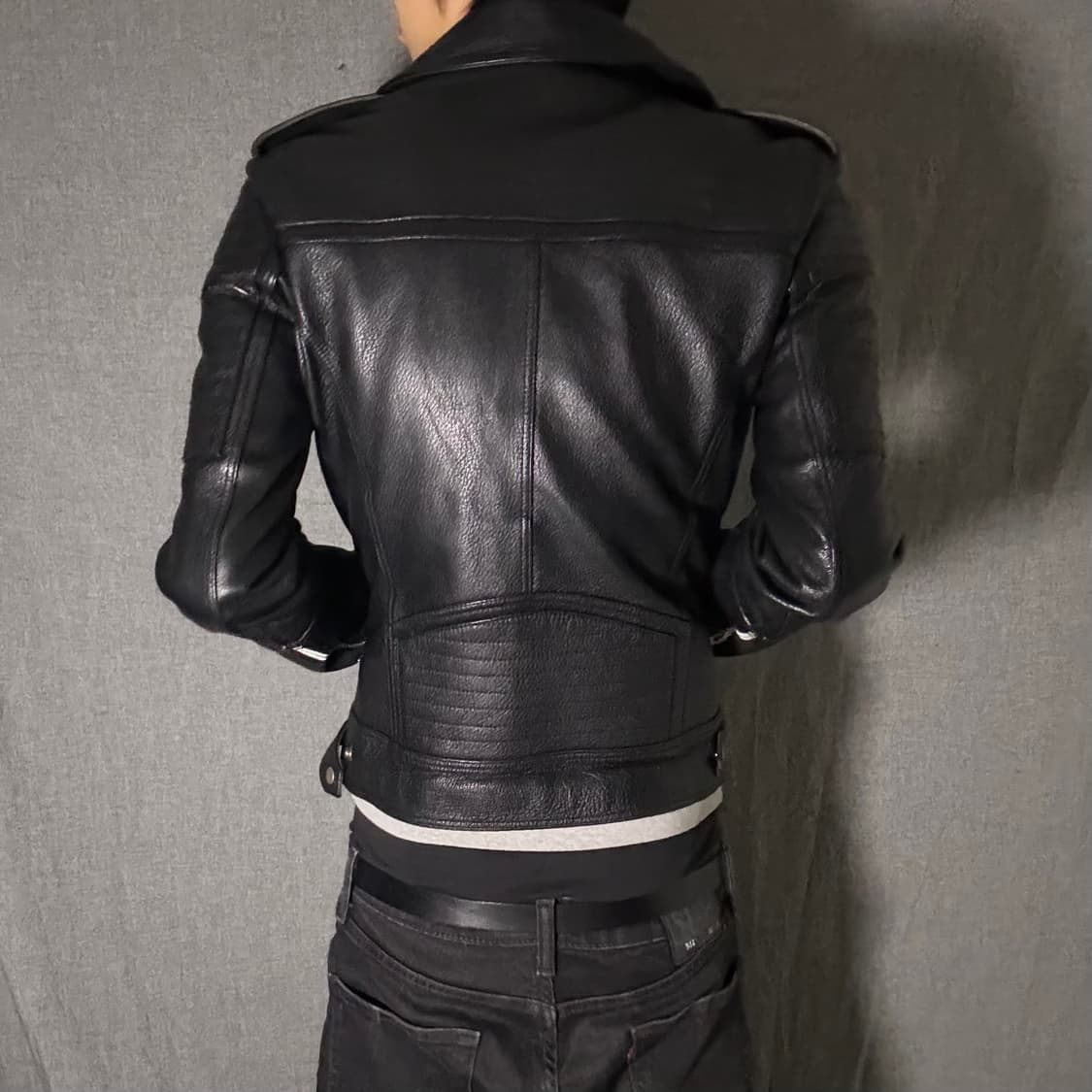 206 homme goat skin leather jacket 상품이미지5
