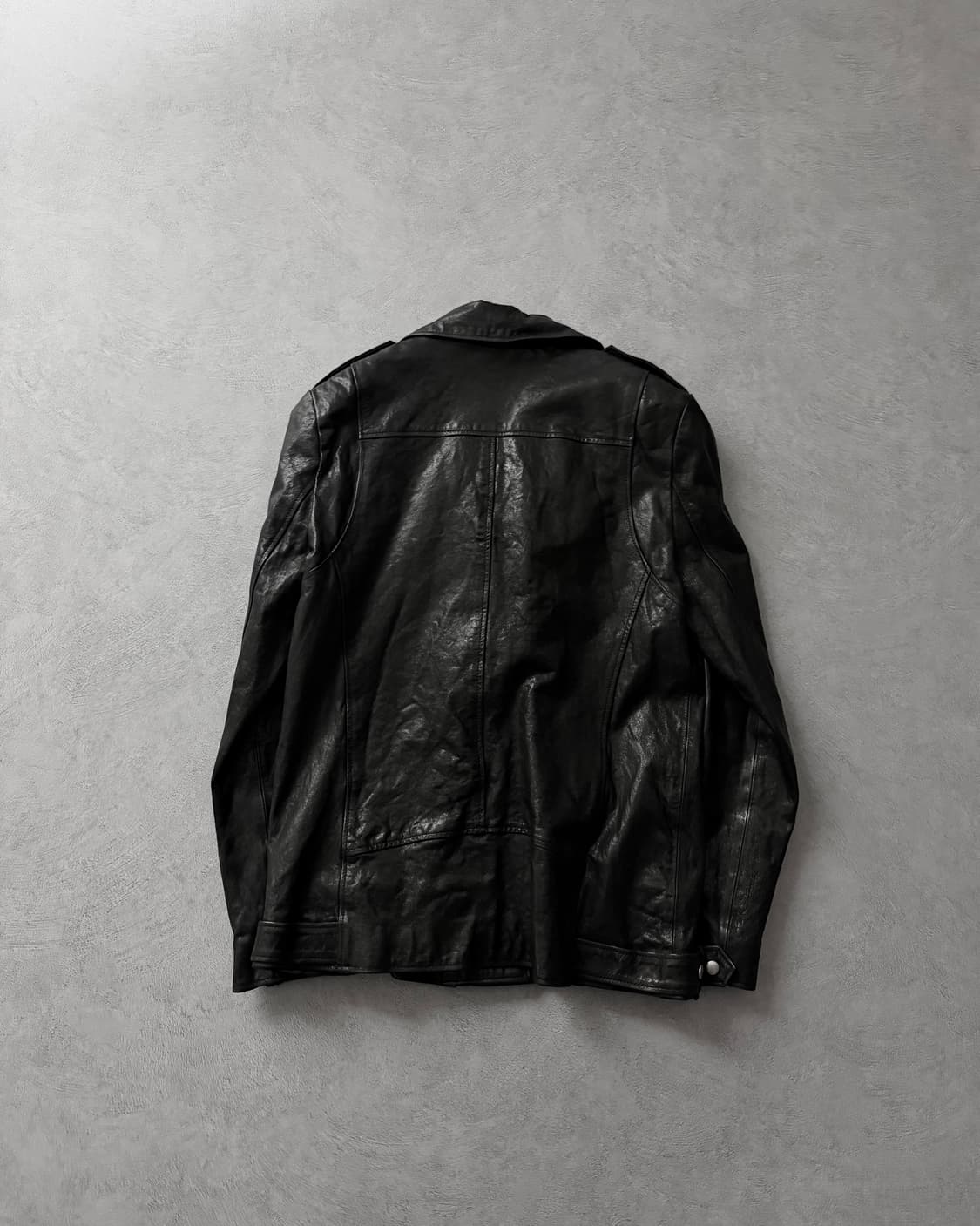빈티지 이태리 램스킨 라이더 자켓 상품이미지2