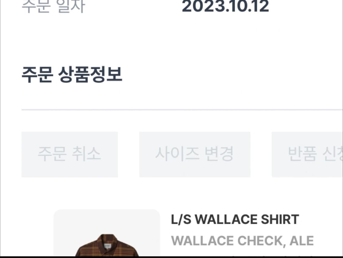 칼하트 wip L/S WALLACE SHIRT (체크셔츠 2xl) 상품이미지3