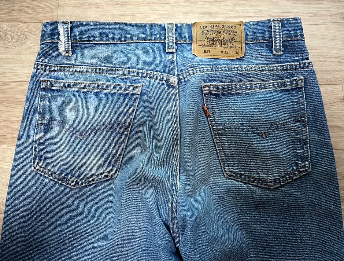 90s 미제 리바이스 517 부츠컷 33x30(허리 41cm) 상품이미지7