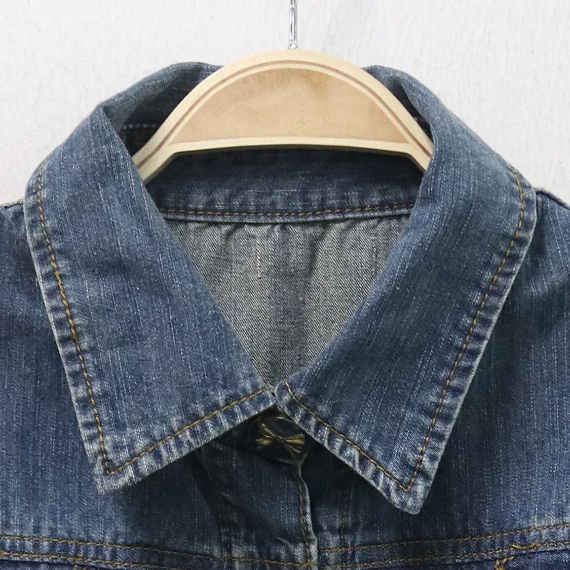 셔링 크롭 데님 자켓 67173 상품이미지3