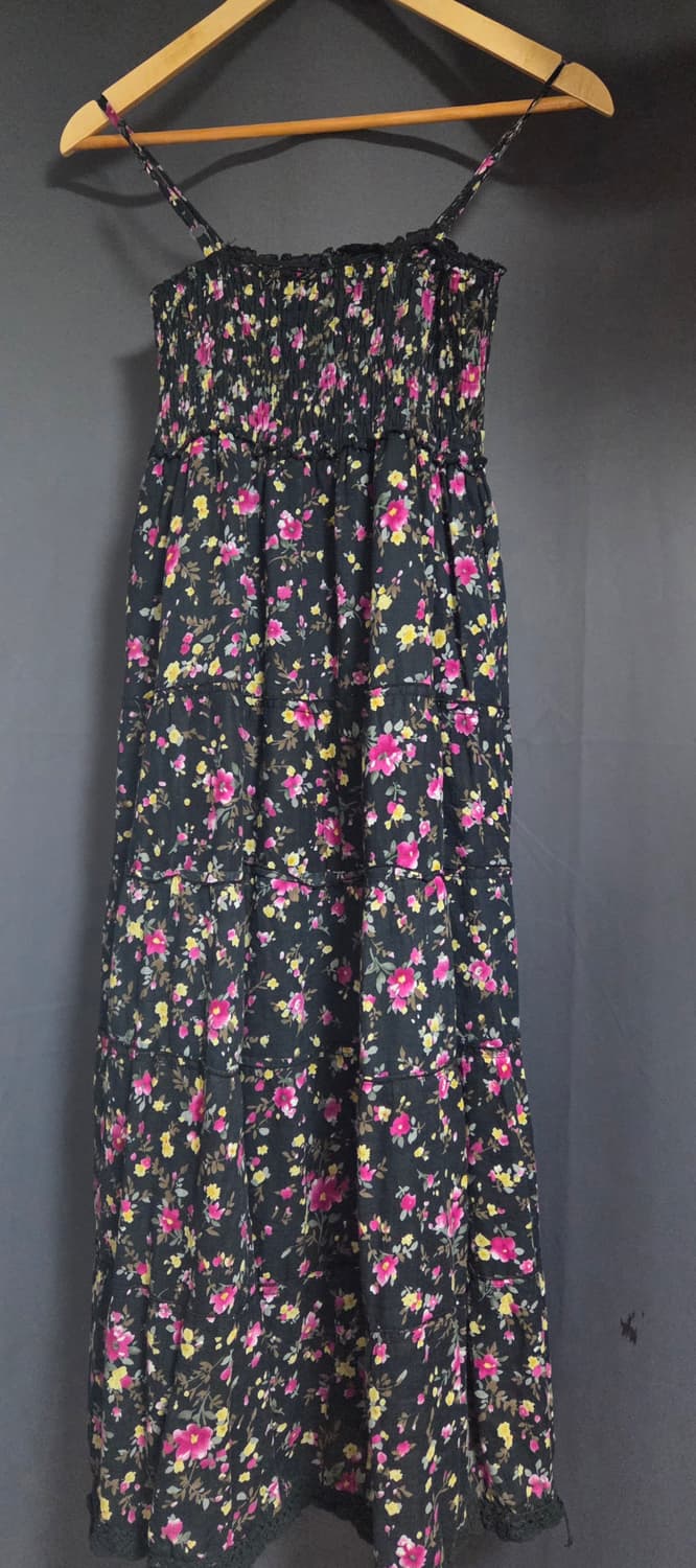 빈티지 플라워 롱 원피스 상품이미지2