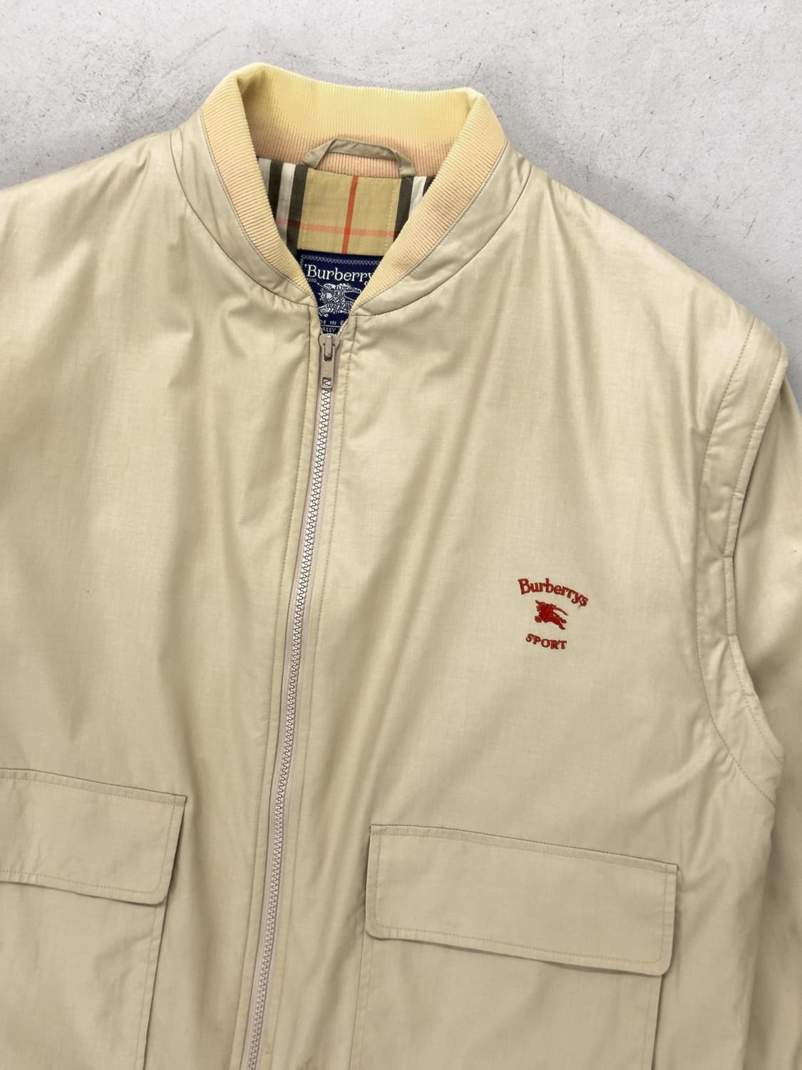80s 버버리 영국제 코튼 블루종 상품이미지4