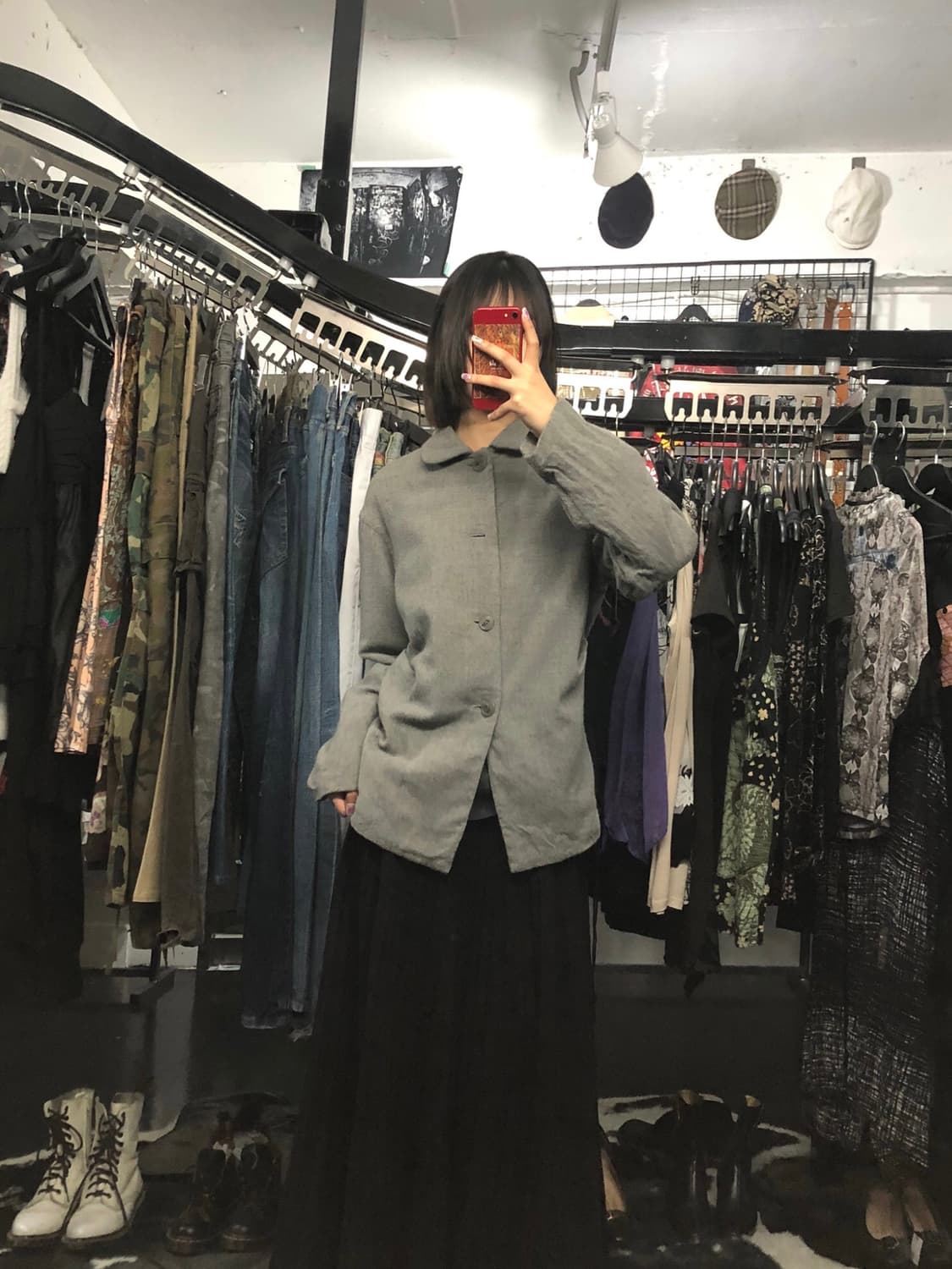 Hai 그레이 셔츠 자켓 상품이미지1
