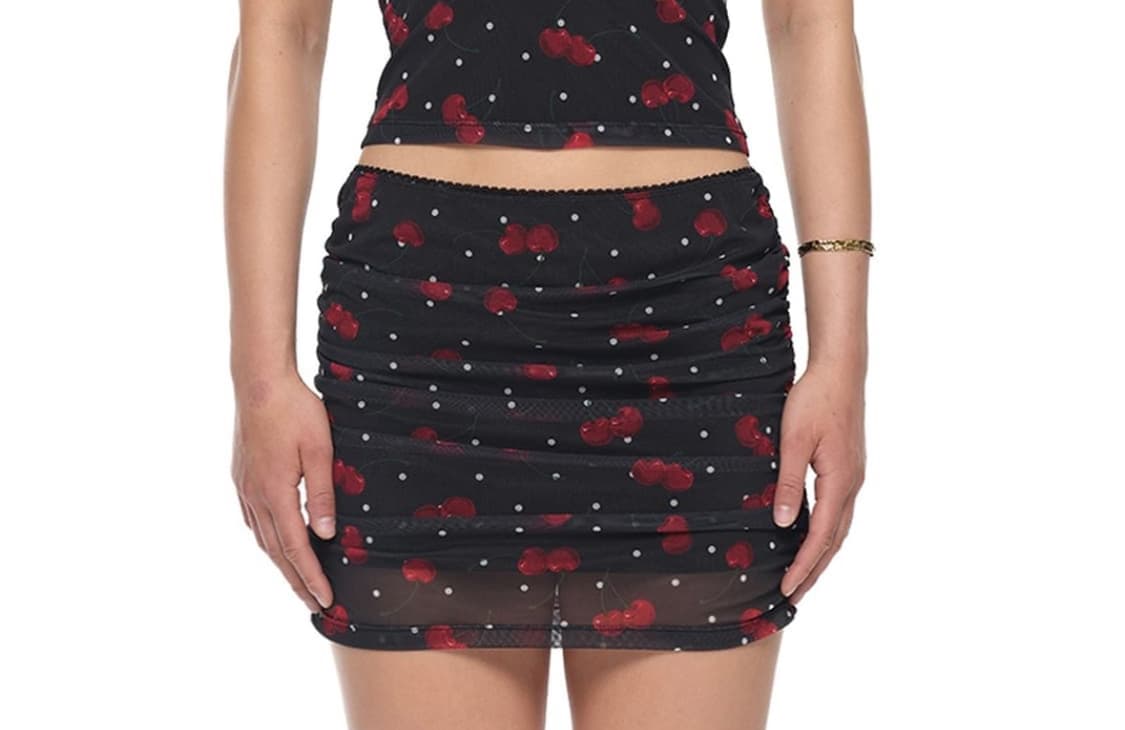 투머치택스 체리 스커트 상품이미지2