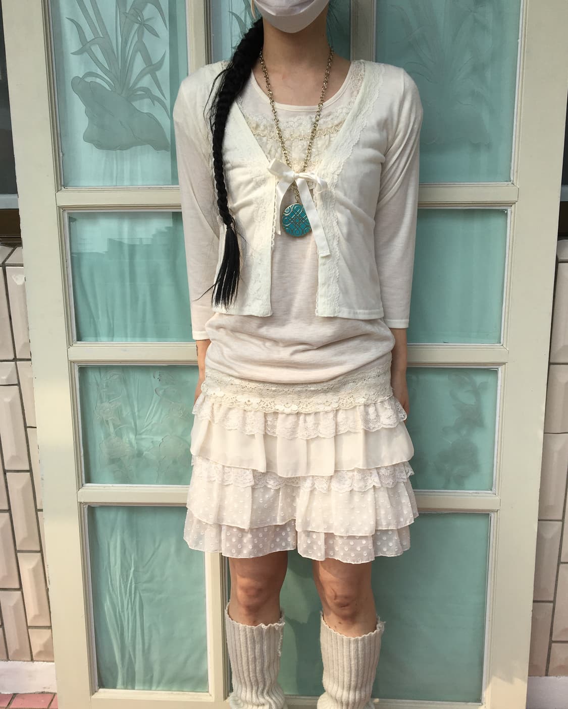 Lace trimming cardigan 상품이미지6
