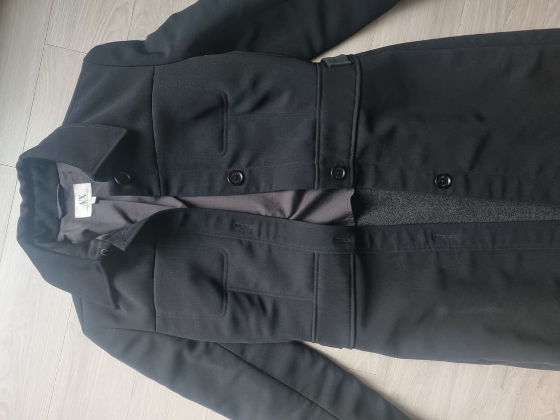 아르마니 익스체인지 코트 블랙 M 상품이미지4