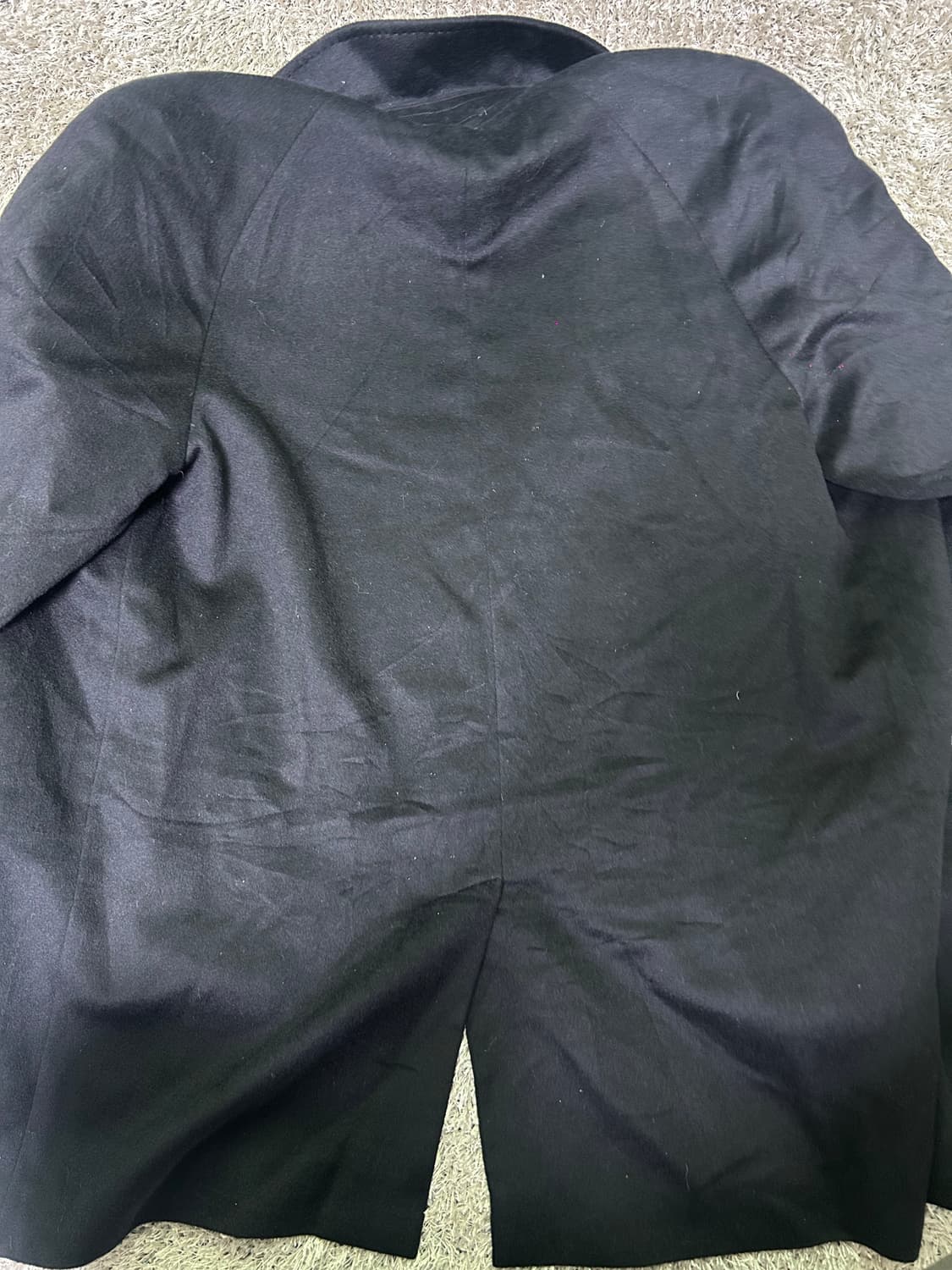 일본판 캐시미어 100프로 블랙 코트 사이즈 105 상품이미지6