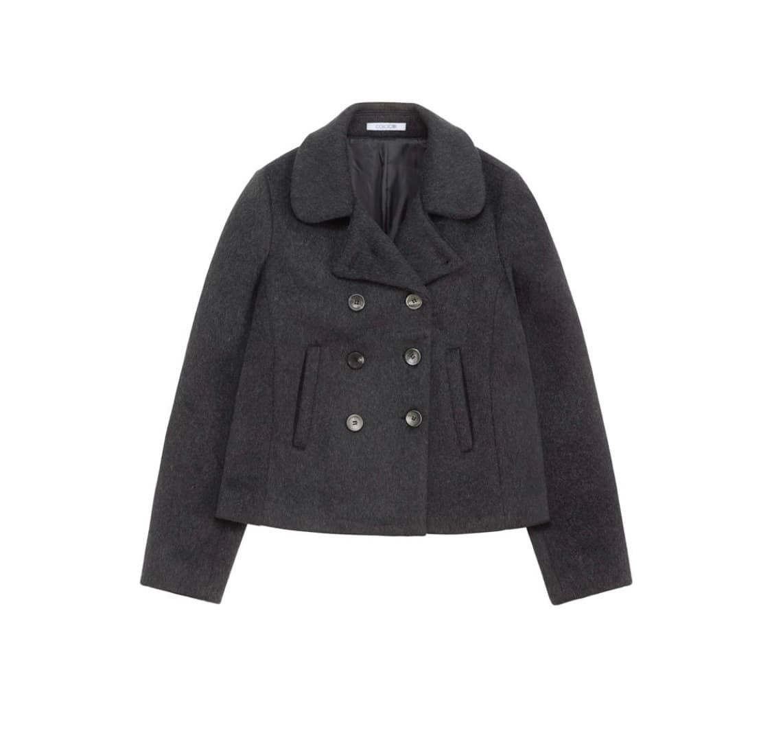 콜로신스 Airy Wool Short Coat Dark Charcoal 상품이미지1