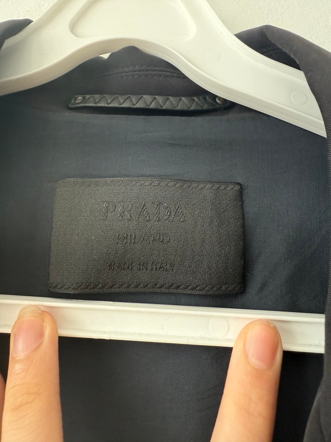 PRADA 블랙 코트 XL 상품이미지8