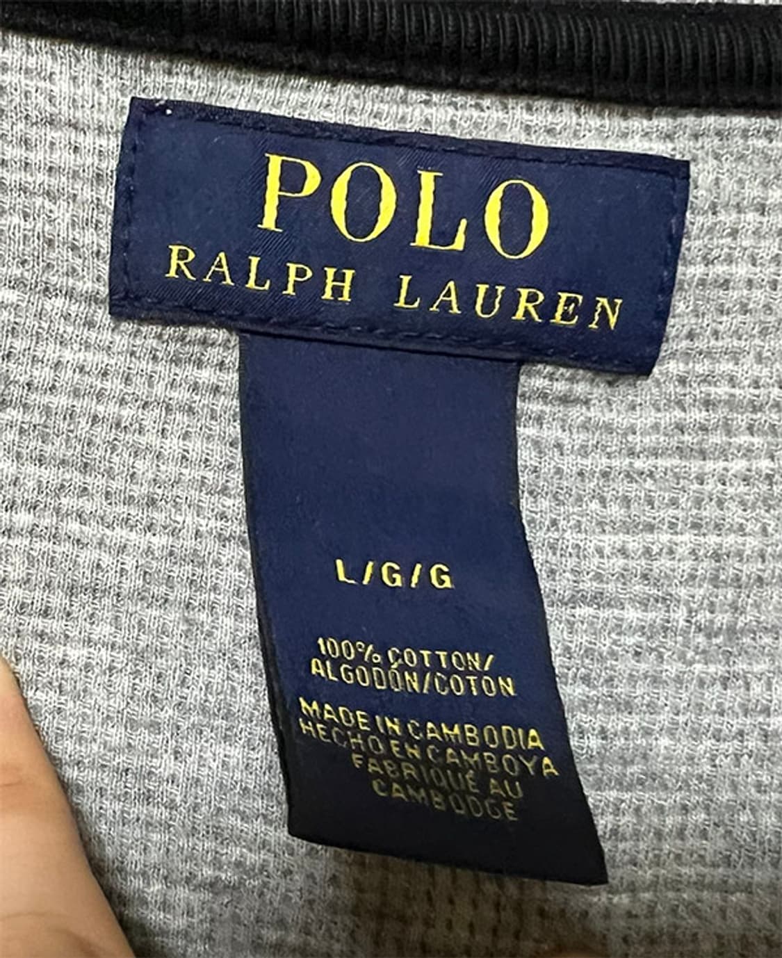 POLO 폴로 남자 와플티 춘추 기본 XL 105 상품이미지4