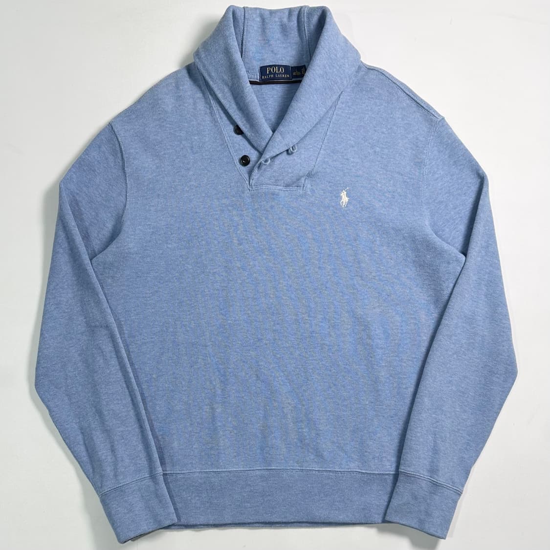 폴로 랄프로렌 스카이블루 숄카라 맨투맨 상품이미지1