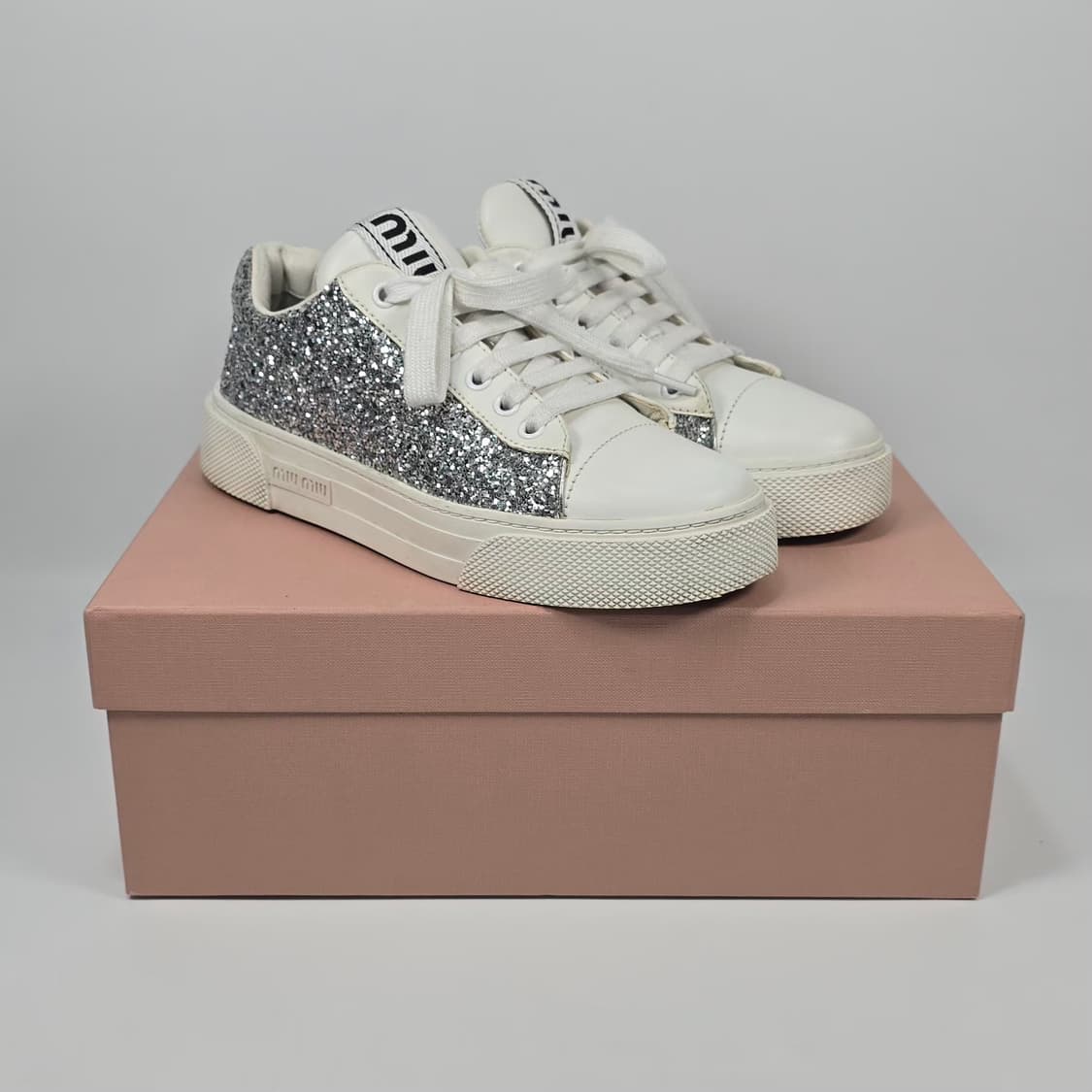 미우미우 글리터 스니커즈 ( 225 ) 상품이미지1